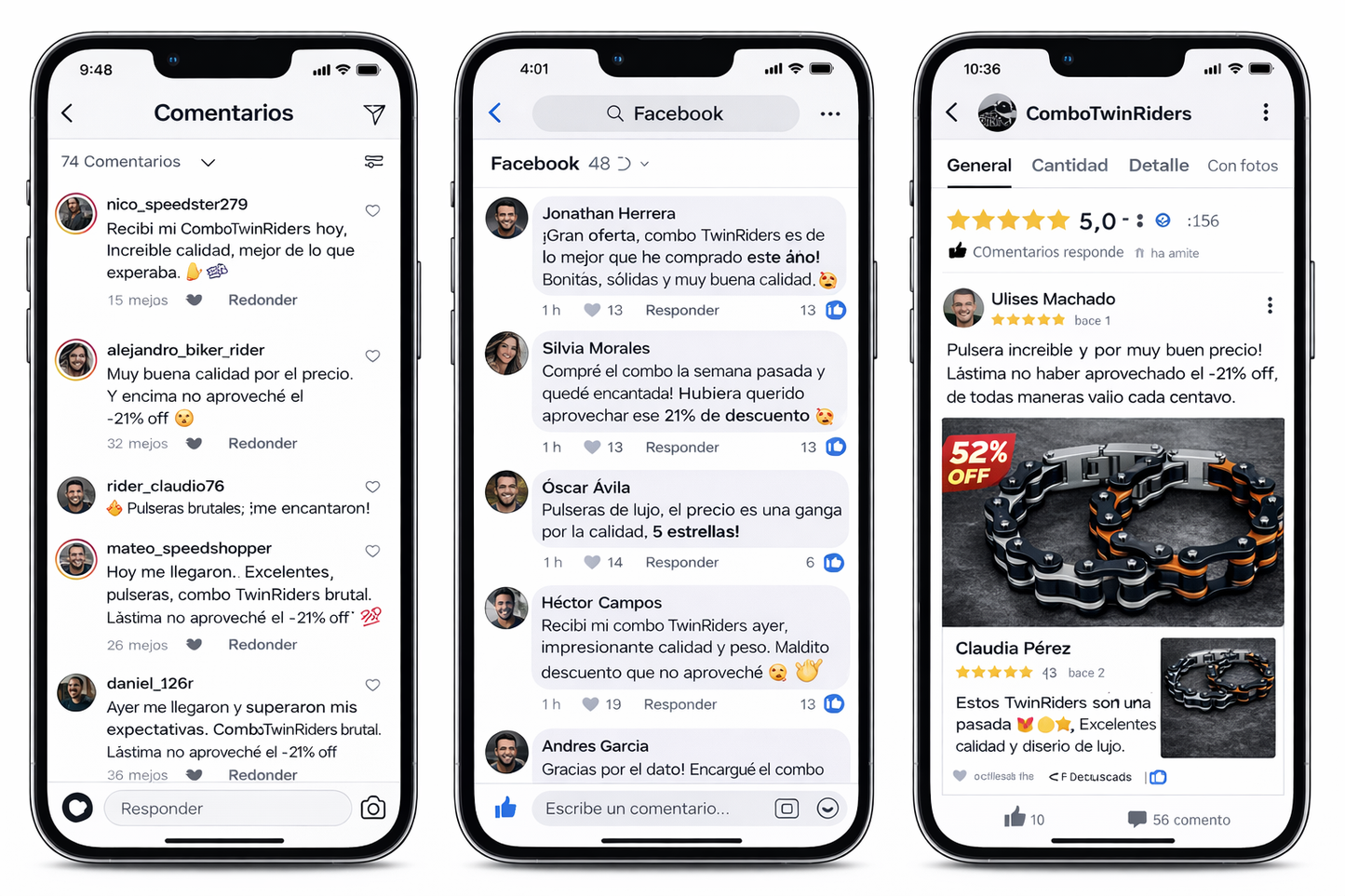 Pulsera Biker de Acero Inoxidable